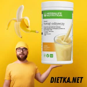 KOKTAJL HERBALIFE BANANOWY - Formuła 1 Koktajl odżywczy o smaku bananowym 550 g