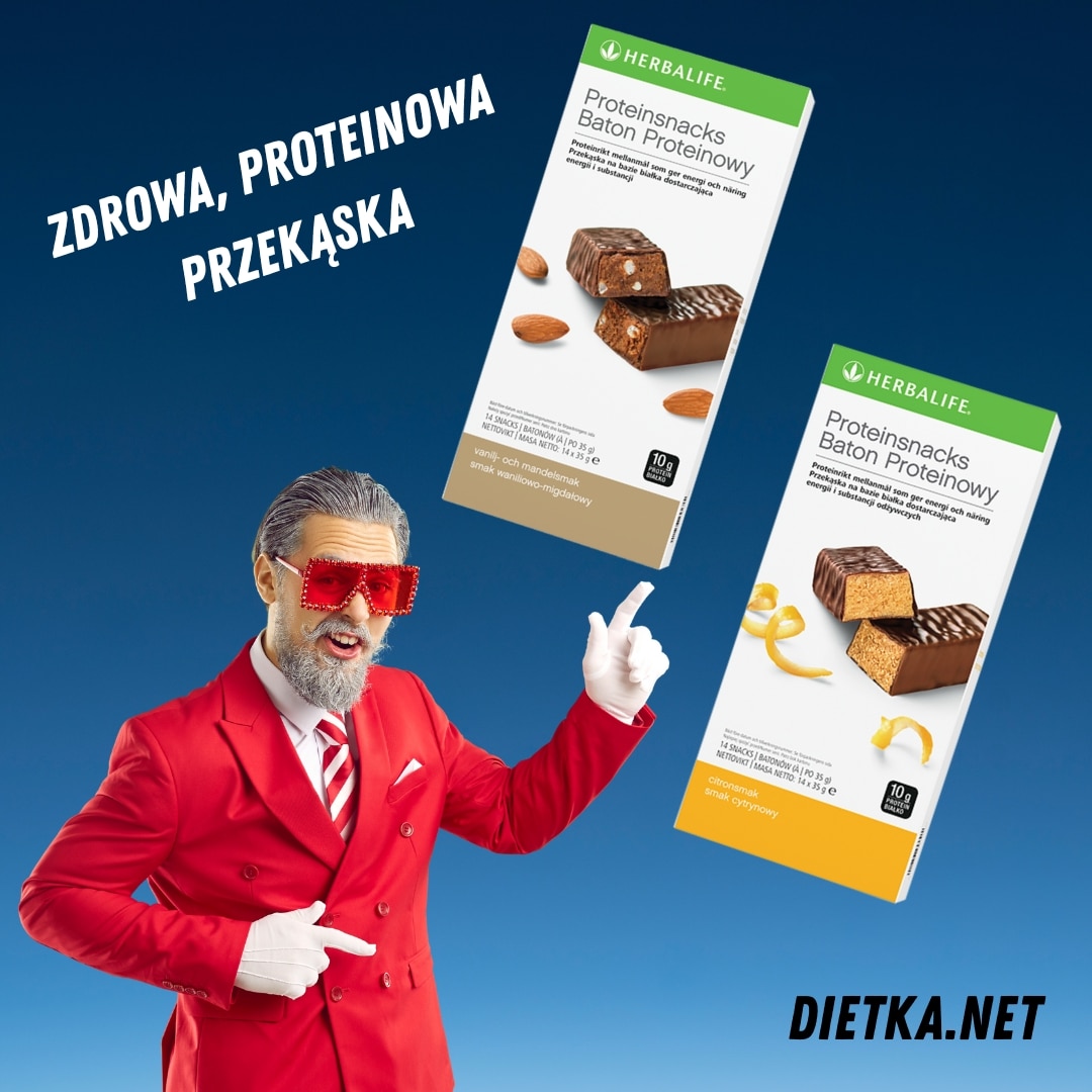 BATON BIAŁKOWY - Baton proteinowy Produkt proteinowy 14 szt, 2 smaki