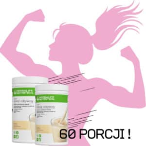 Podwójnie lepiej- JESZCZE WIĘCEJ ODŻYWIENIA!: 2x duży 60porcji Koktajl odżywczy Formuła 1