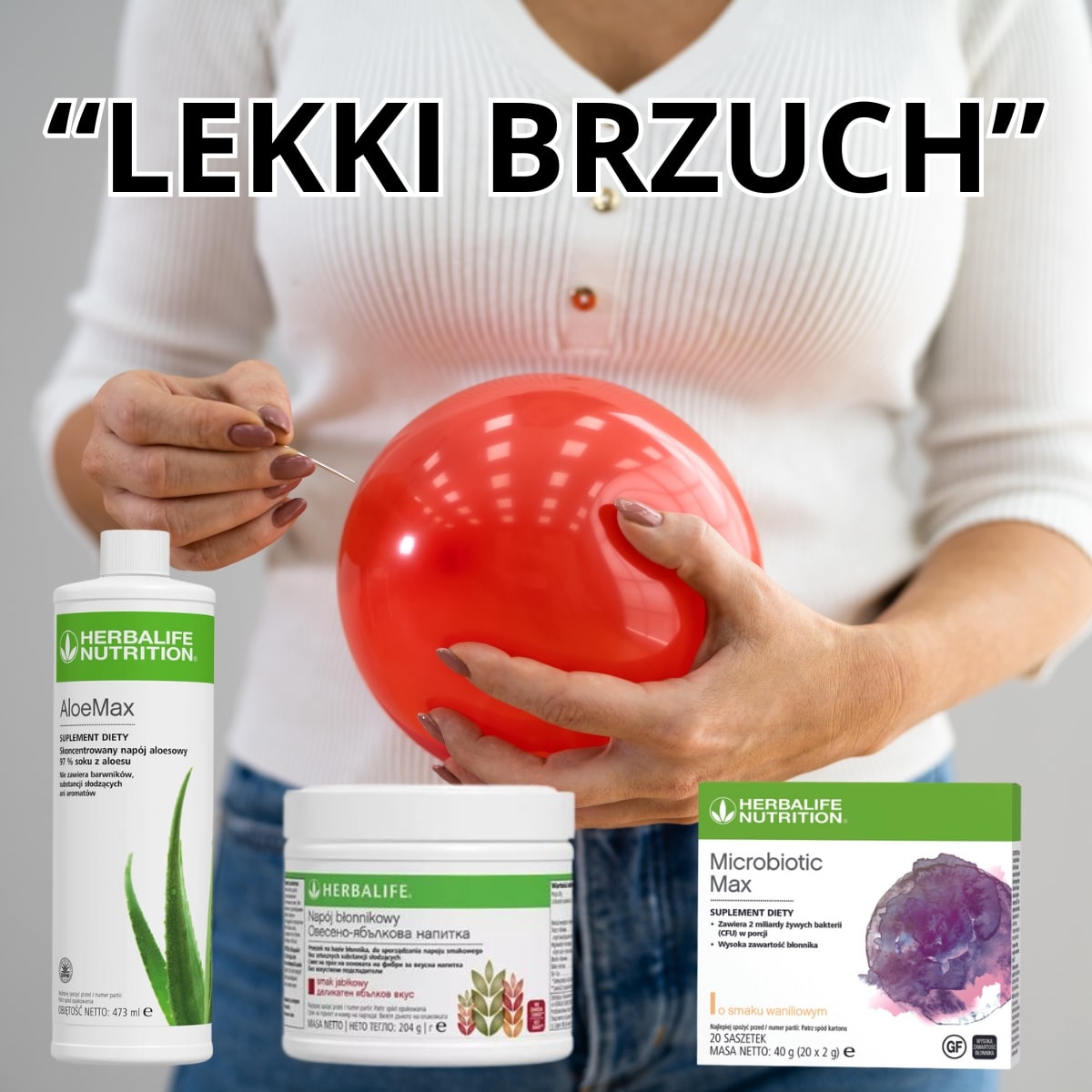 LEKKI BRZUCH: Microbiotic Max, AloeMax, Napój Błonnikowy