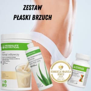 PŁASKI BRZUCH - Koktajl Herbalife 550g, Aloes Max, Phyto Complete - Zestaw produktów Herbalife