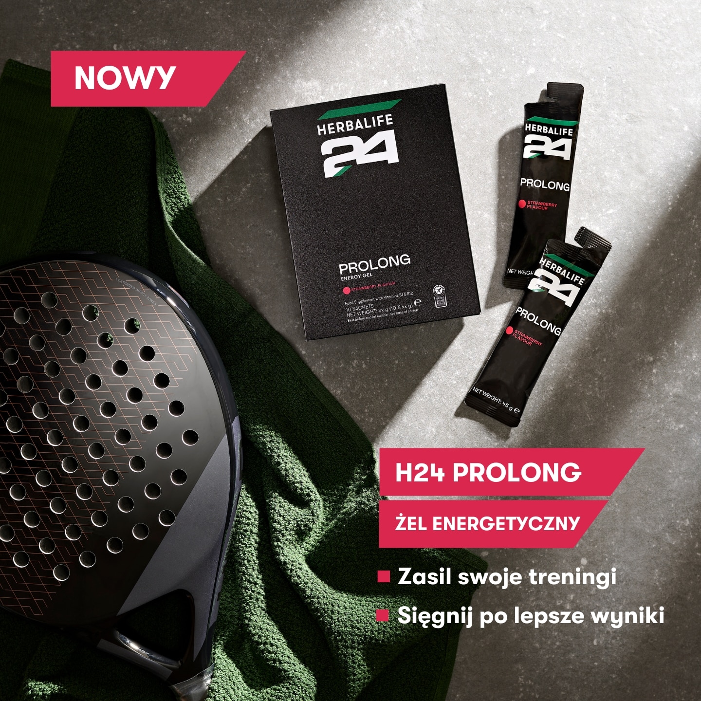 Herbalife24 Prolong Gel - Żel Energetyczny który da Ci kopa, zanim zmęczenie w ogóle pomyśli, że ma szansę, 10 saszetek - obrazek 3