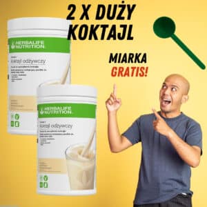 Koktajl Herbalife DUŻY x2 Zestaw z miarką – Odchudzanie i Smukła Sylwetka + miarka GRATIS