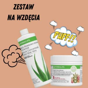 Na wzdęcia - zestaw Herbalife błonnik i aloes